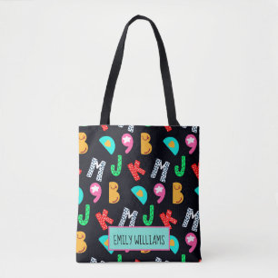 Personalised Kid's Alphabets Tote Bag