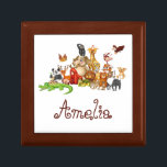 Personalised Kid's animals  Gift Box<br><div class="desc">Cute animals for your child,  edit name,  text colour</div>