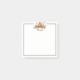 Personalised Kid's animals Post-it Notes
