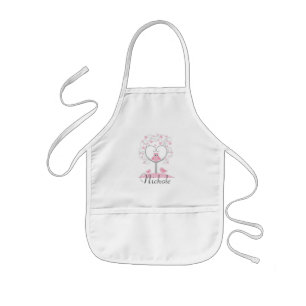 Personalised Kids Apron/Whimsical Tree with Owl Kids Apron