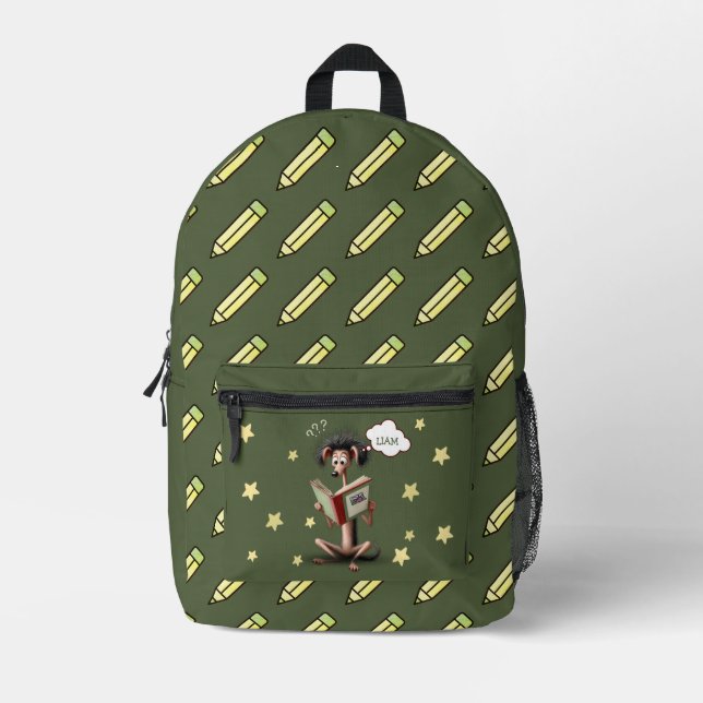 Personalised Kids Back To School Toddler Backpack  (Front)
