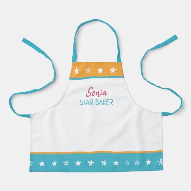 Personalised Kids Baking Apron (Front)