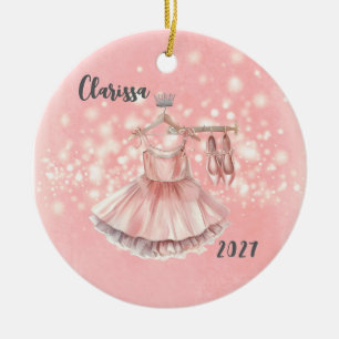 Personalised Kids Ballerina Christmas Ornament