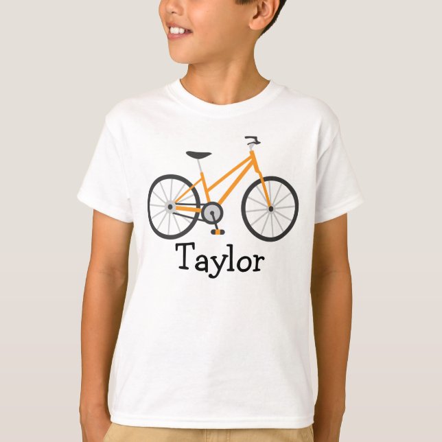 Personalised Kids Bicycle T-shirt (Front)