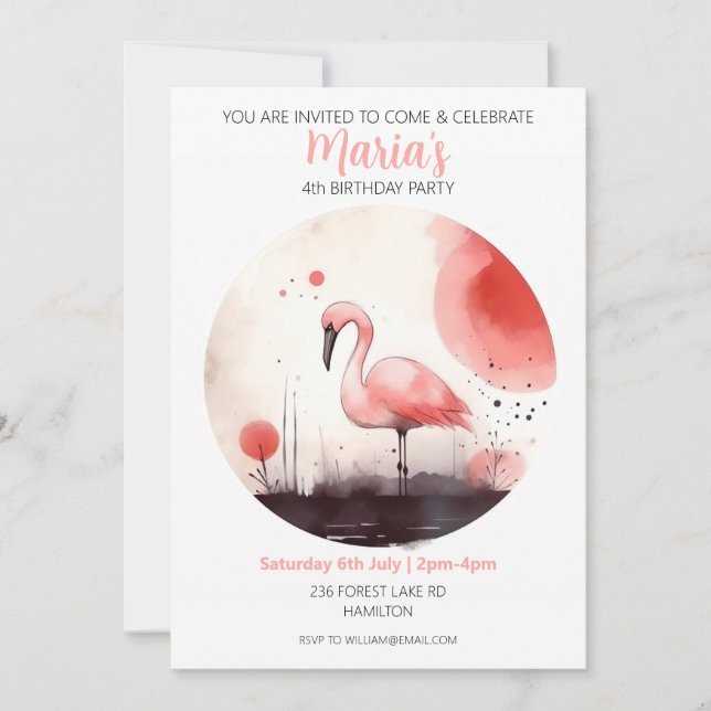 Personalised Kids Birthday Party Invitation (Front)