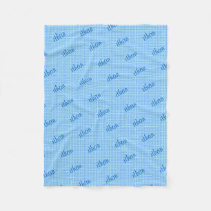 Personalised Kid's Blanket in Light Blue
