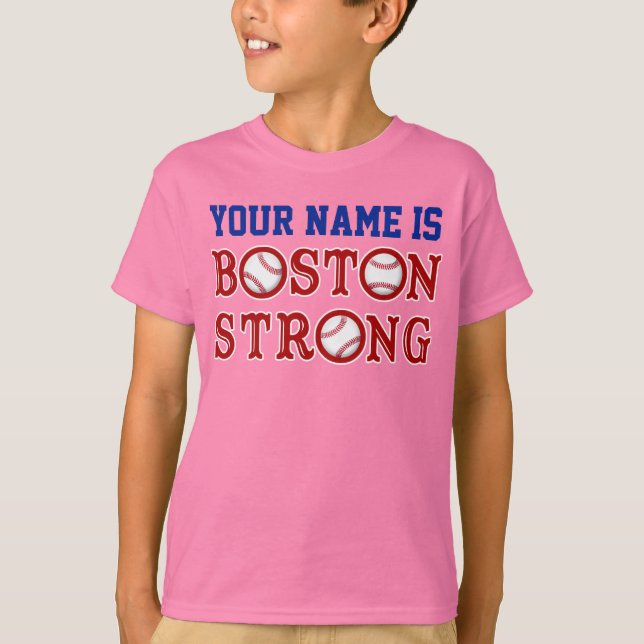 Personalised Kids Boston Strong Shirts (Front)