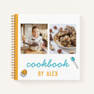 Personalised Kids Cookbook (Add Photo)  Notebook