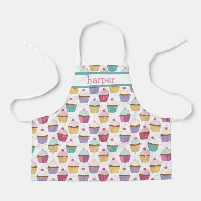 Personalised Kids Cupcake Apron (Front)