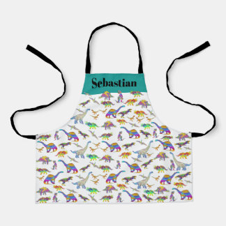 Personalised Kids Dinosaur Apron