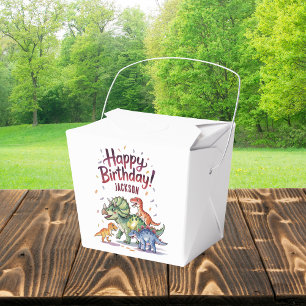 Personalised Kids Dinosaur Birthday Favour Box