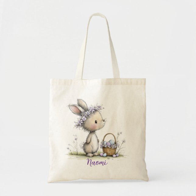 Personalised Kids Easter Tote Bag (Front)