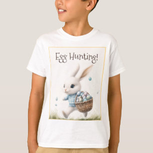 Personalised Kids Egg Hunting T-Shirt Easter