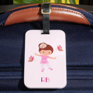 Personalised kids Girl Luggage Tag