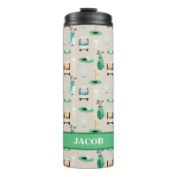 Personalised Kids Golfer Golfcart Golfing Sporty