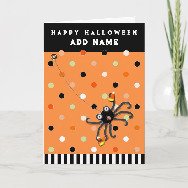Personalised Kid's Halloween Card (Front)