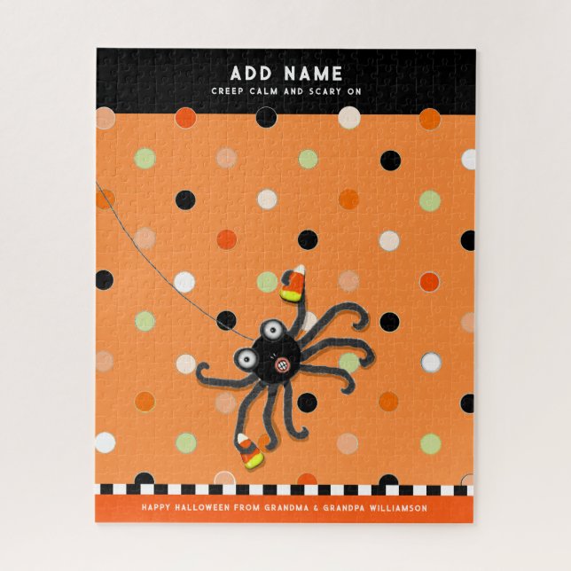 Personalised Kid's Halloween Jigsaw Puzzle (Vertical)