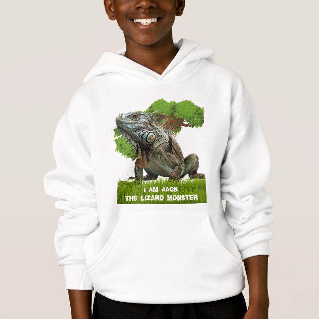 Personalised Kids Lizard Monster  (Front)