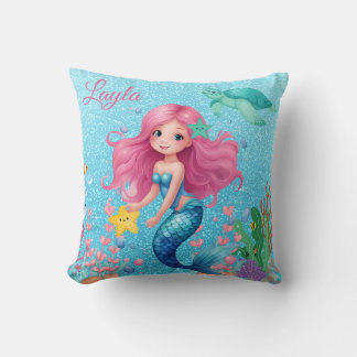 Personalised Kid's Mermaid Pillow