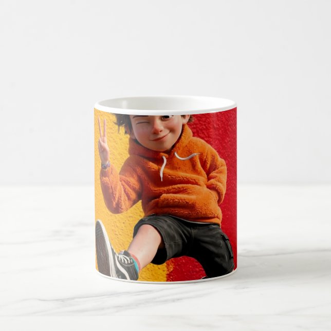 Personalised Kids Photo Mug | Custom Ceramic Coffe (Center)