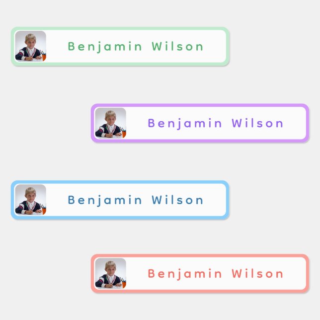 Personalised Kids Photo Name Waterproof  (Group)