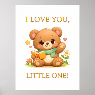 Personalised Kids Posters | Fairytale Reading Bear