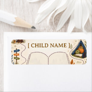 Personalised Kids Reading Bookplate
