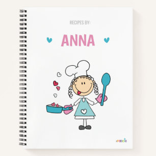 Personalised kids recipe book