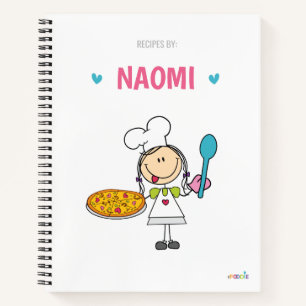 Personalised kids recipe book