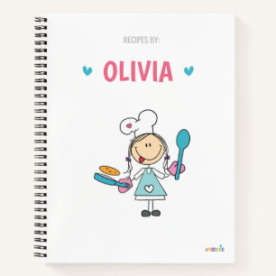 Personalised kids recipe book