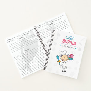 Personalised Kids Recipe Notebook – Little Chef