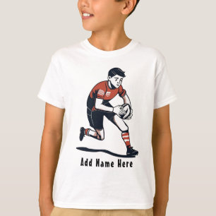 Personalised Kid's Rugby T-Shirt