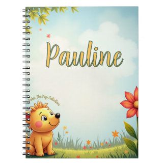 personalised kids spiral notebook