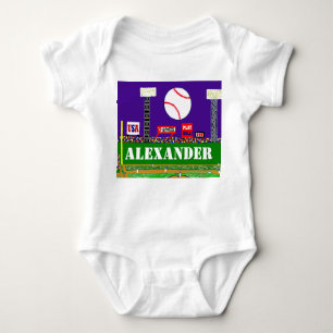 Personalised Kids Sports Baby Gift Baseball Tshirt