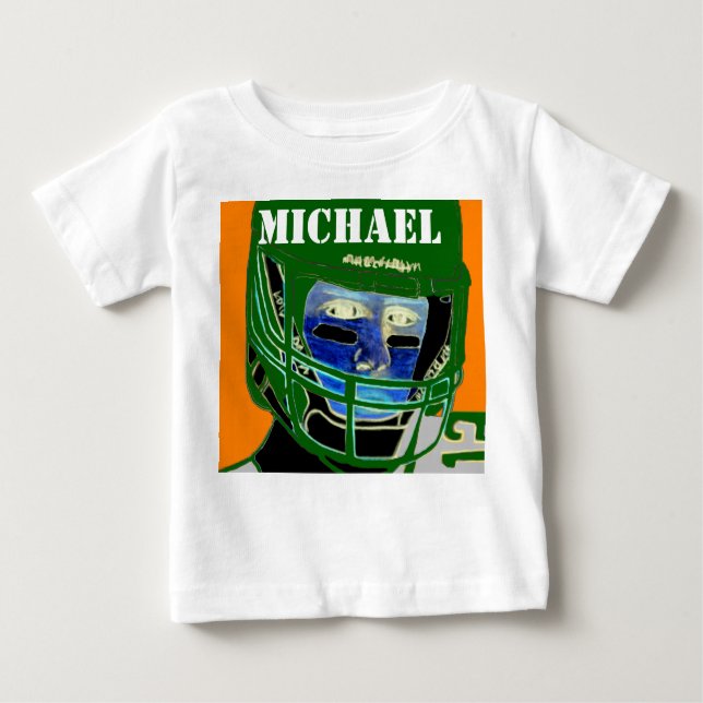 Personalised Kids Sports Baby Gift Tshirt (Front)