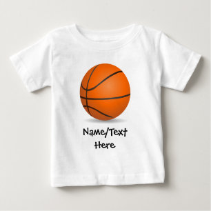 Personalised Kid's Sports Basketball Sunny Day Baby T-Shirt