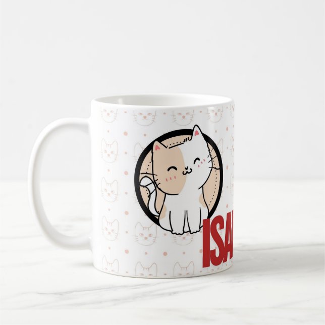Personalised Kids Superhero Mug – Custom Name Gift (Left)