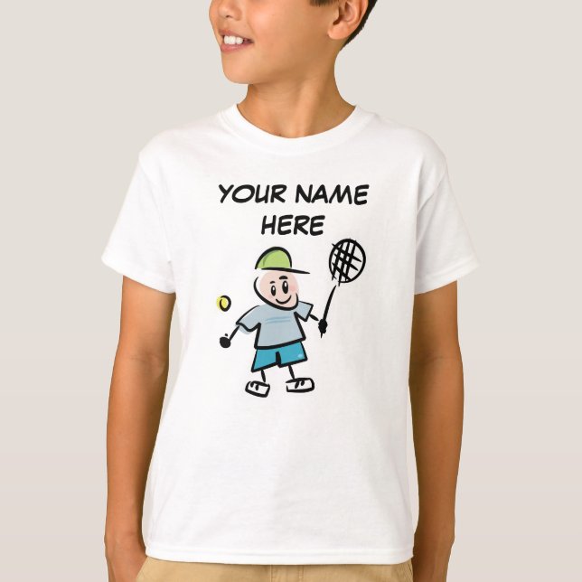 Personalised Kid's Tennis Tshirt (Front)