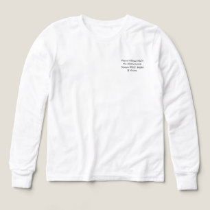 Personalised Kid's Tri-blend Long Sleeve Shirt