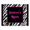 Personalised Kids Wall Decor - Zebra and Pink