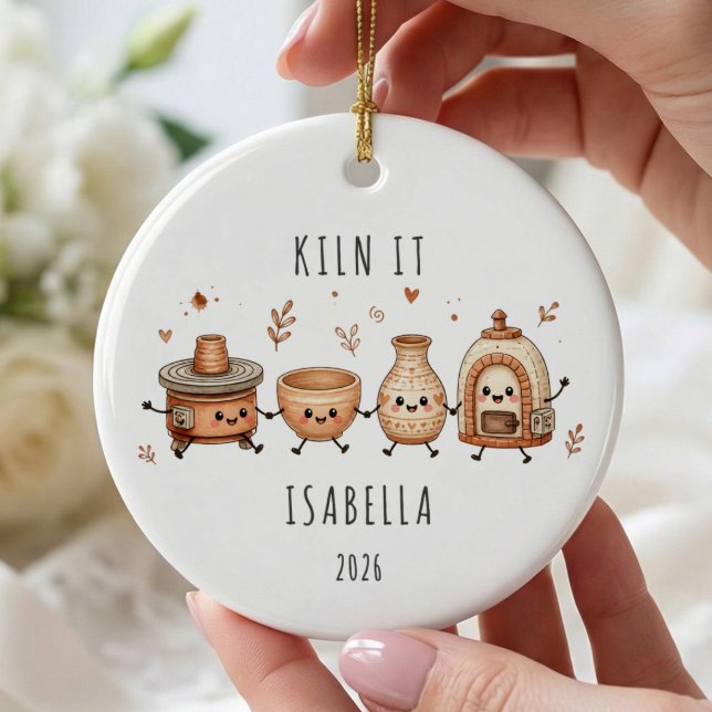 Personalised Kiln It Pottery Lover Ornament (Creator Uploaded)