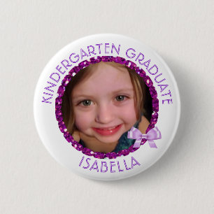 Personalised Kindergarten Graduate Photo Button