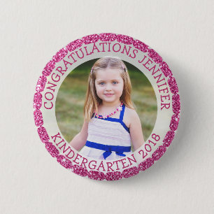 Personalised Kindergarten Graduate Photo Button