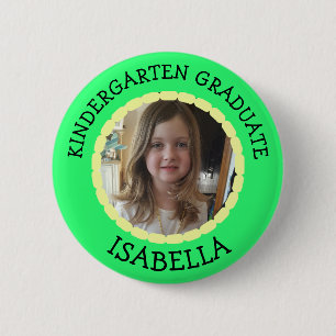 Personalised Kindergarten Graduate Photo Button