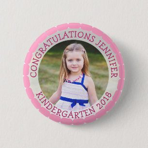 Personalised Kindergarten Graduate Photo Button