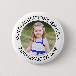 Personalised Kindergarten Graduate Photo Button
