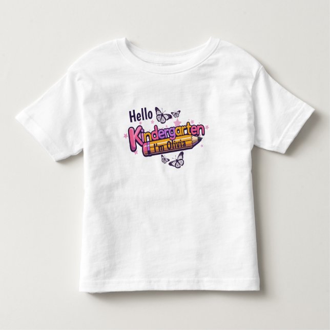 Personalised Kindergarten Graphic T-Shirt (Front)
