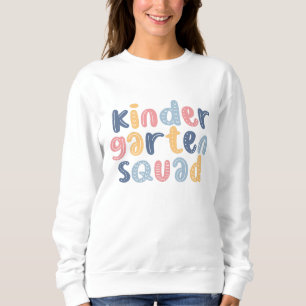 Personalised Kindergarten Squad Floral Name Sweatshirt