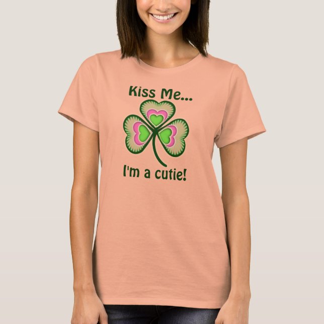 Personalised Kiss Me I'm (any name) T-Shirt (Front)