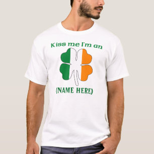 Personalised Kiss Me I'm Irish Tshirt